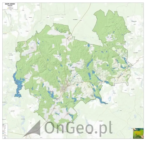 Mapa gminy Miastko